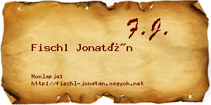 Fischl Jonatán névjegykártya